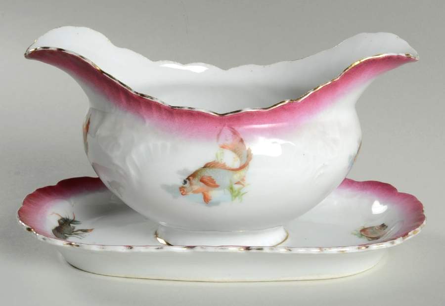 0482 Gravy Boat with Attached Underplate by Germany-1