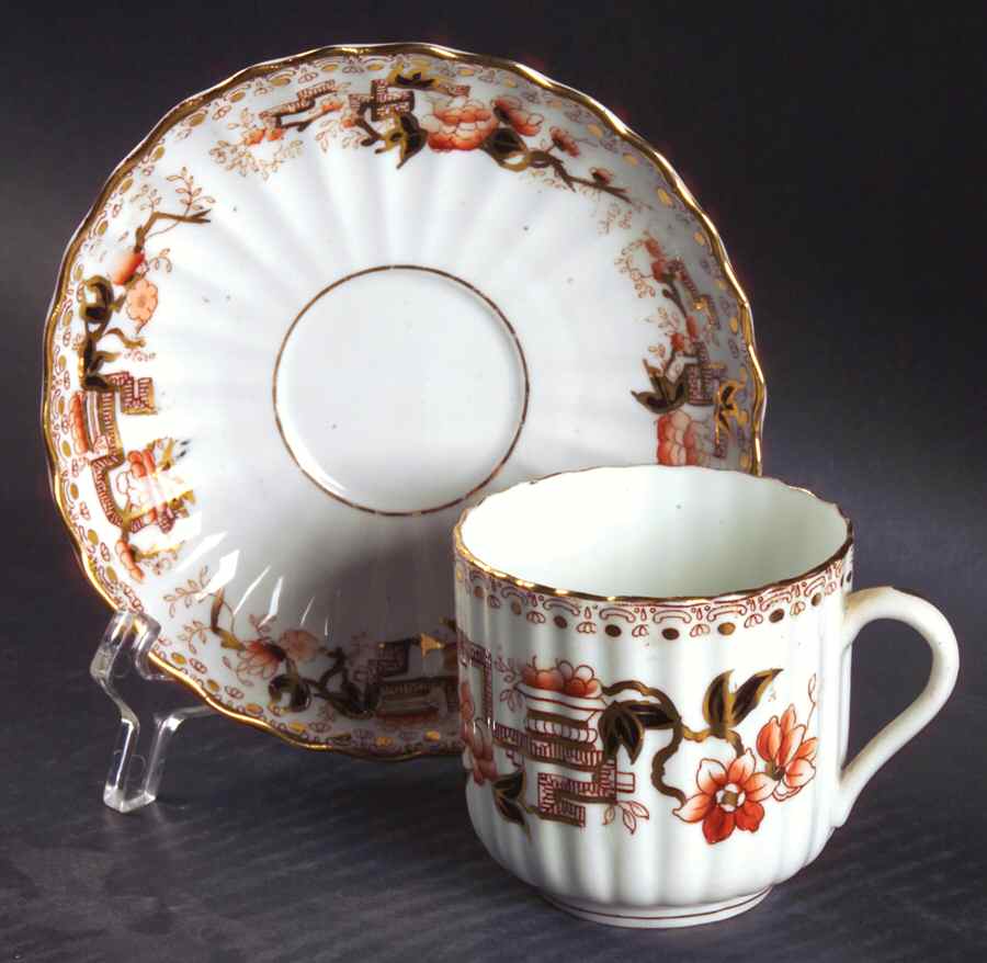 394A Flat Cup & Saucer Set by Samuel Radford-1