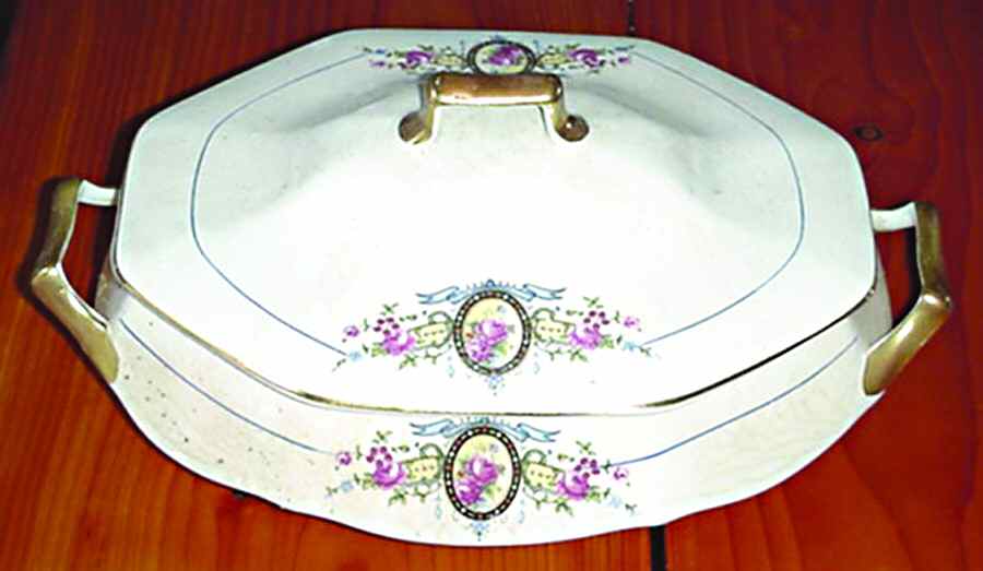 2264 1-2 Oval Covered Vegetable by FC Co - French China-1