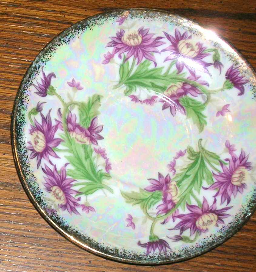 Flower of the Month Saucer for Footed Cup by Wales (Japan)-1