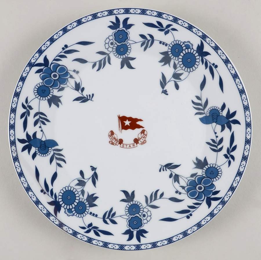 Titanic (2nd Class) Dinner Plate by RMS Titanic Inc-1
