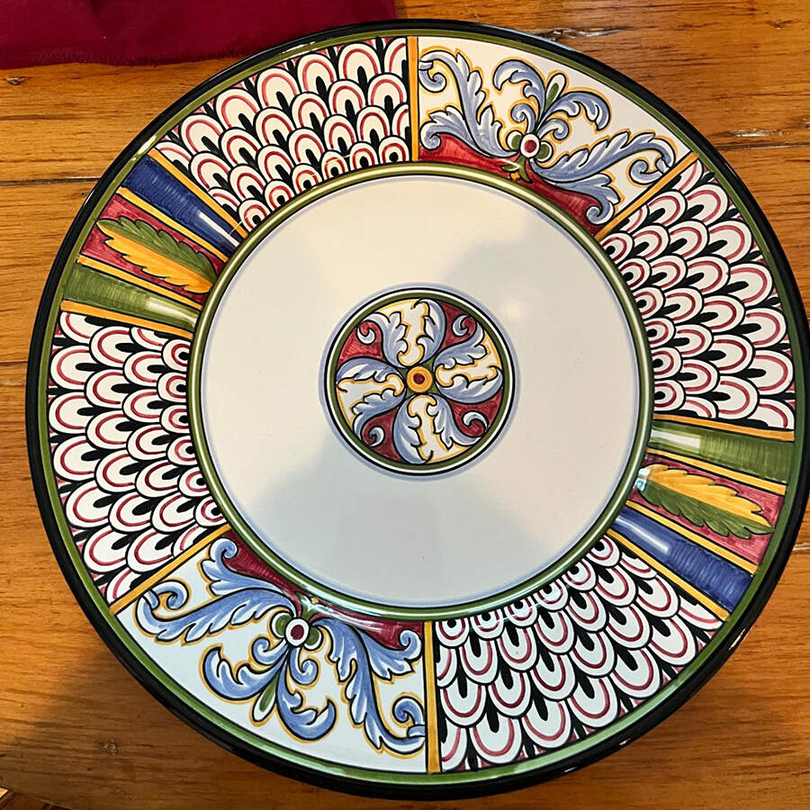 Vario '500 Nero Dinner Plate by U. Grazia-1
