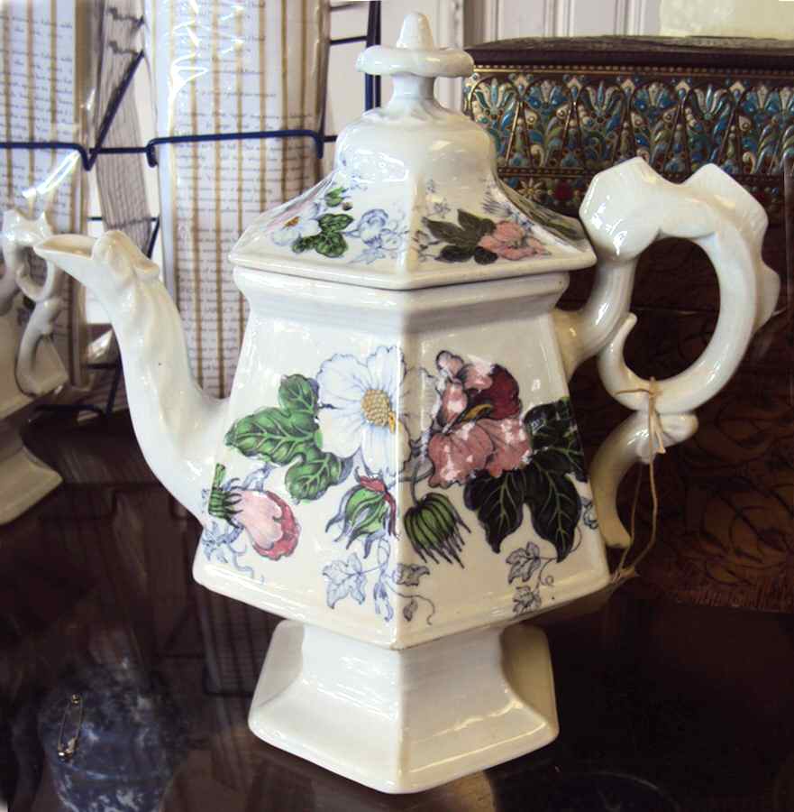 Cotton Plant Teapot & Lid by Jacob Furnival & Co-1