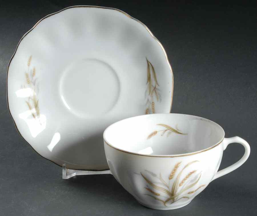 UC789 Flat Cup & Saucer Set by Unknown Manufacturer-1
