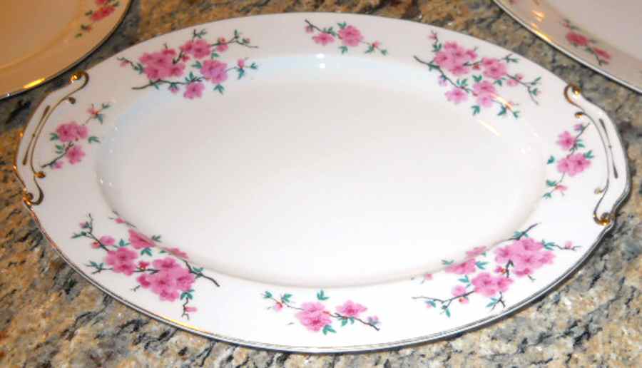UC891 14" Oval Serving Platter by Unknown Manufacturer-1