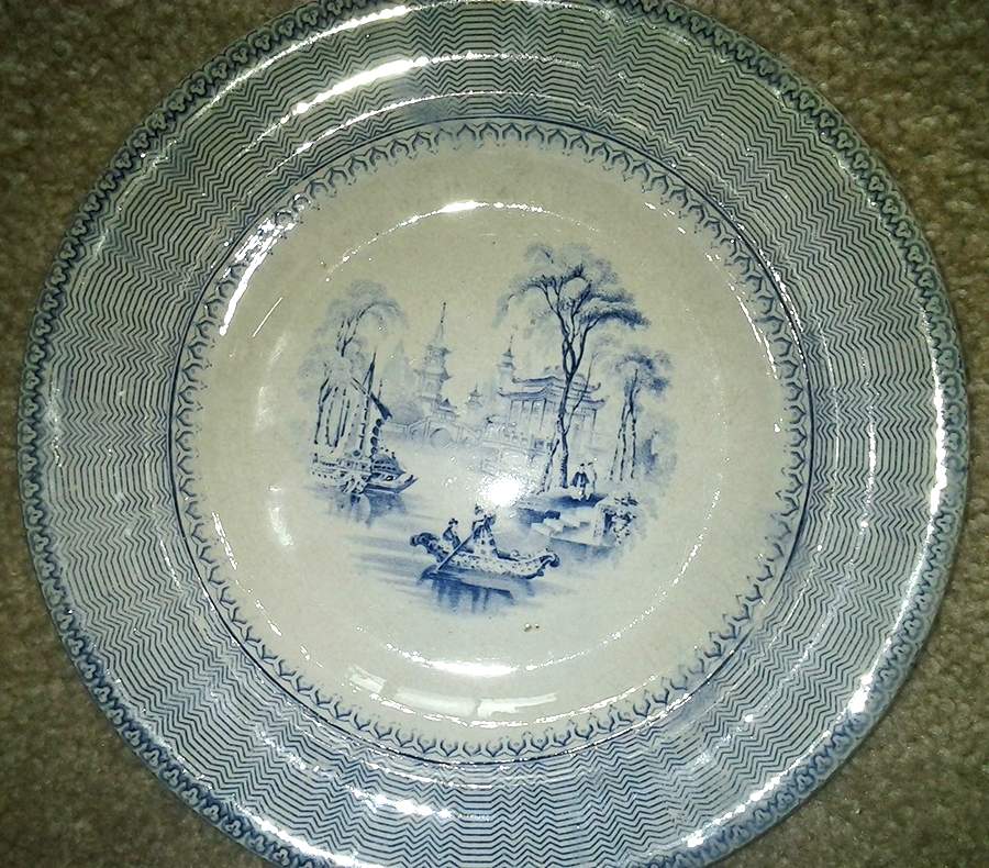 Chinese Villa Dinner Plate by Elkin & Newbon-1