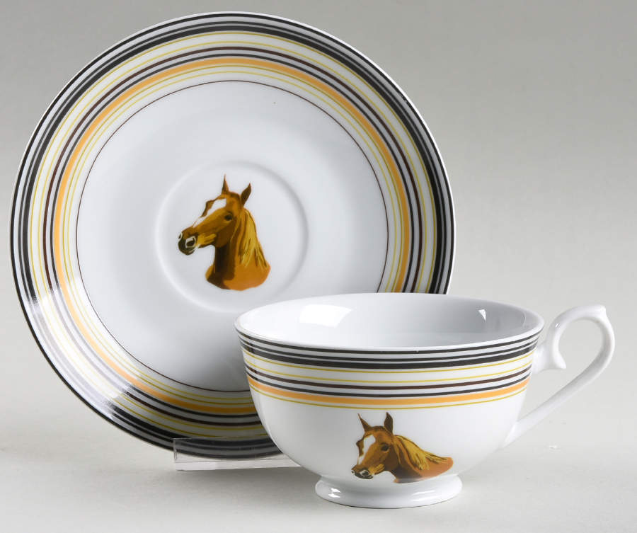 Tarrington House Footed Cup & Saucer Set by Unknown Manufacturer-1