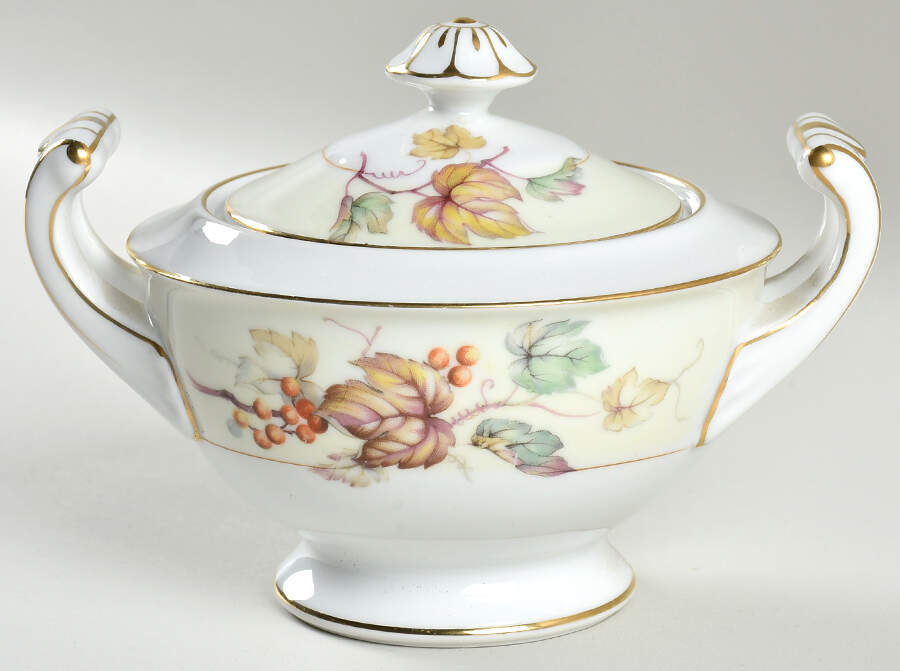 Autumn Sugar Bowl & Lid by Valmont-1