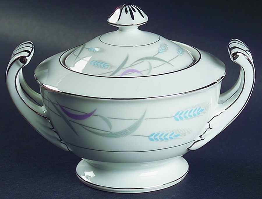 Royal Wheat Sugar Bowl & Lid by Valmont-1