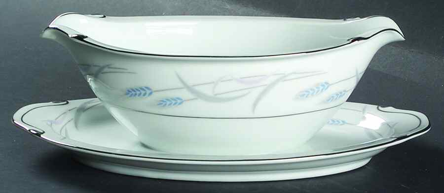Royal Wheat Gravy Boat with Attached Underplate by Valmont-1