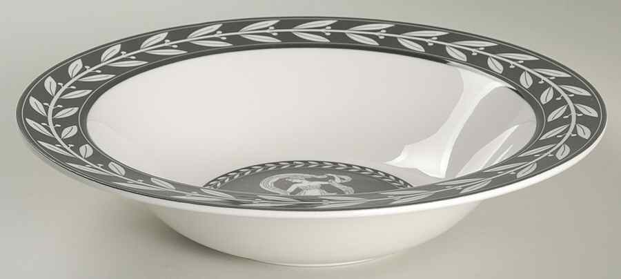 Olympia Black 10" Round Vegetable Bowl by Victoria & Beale-1
