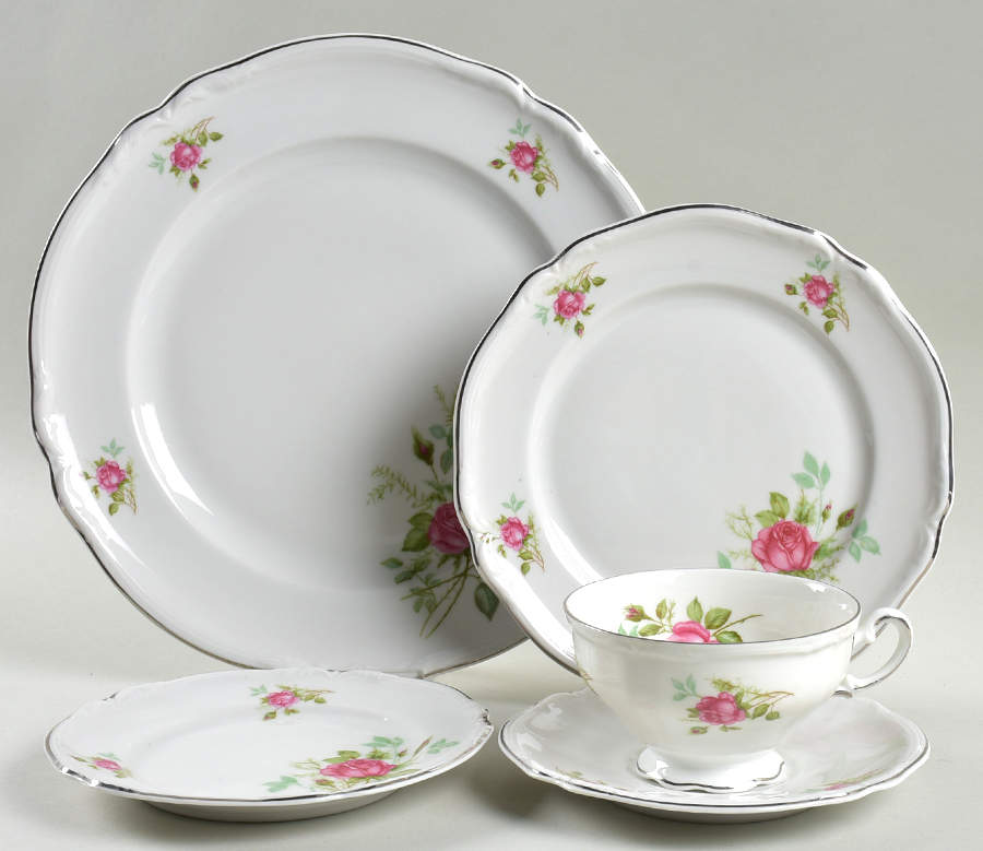Provincial Rose (Germany) 5 Piece Place Setting by Victoria (Germany)-1