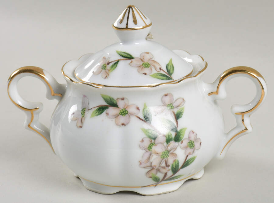 Cascade (Japan) Mini Sugar Bowl & Lid by Victorian (Japan)-1