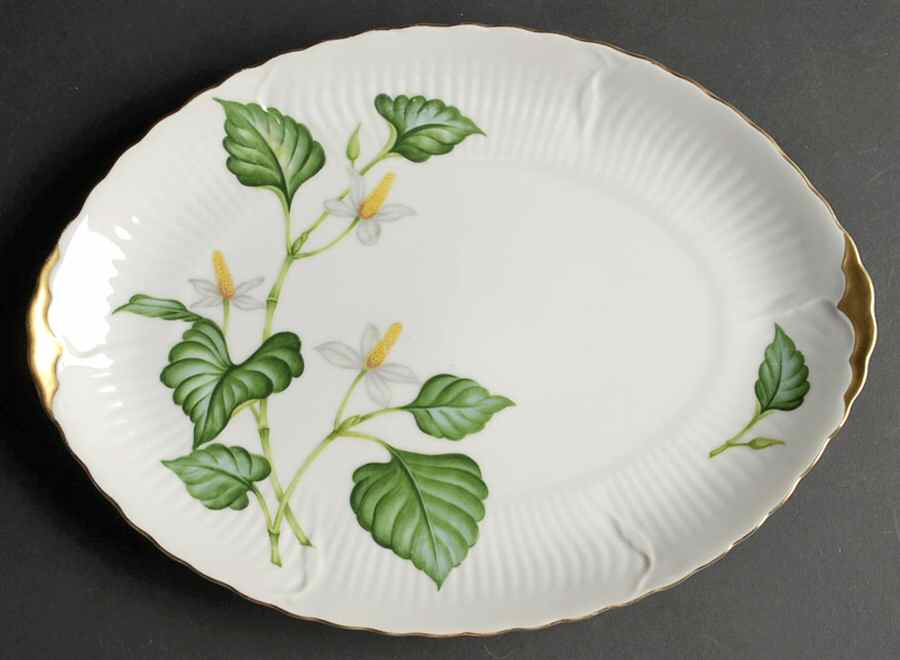 Nola (Japan) 12" Oval Serving Platter by Victorian (Japan)-1