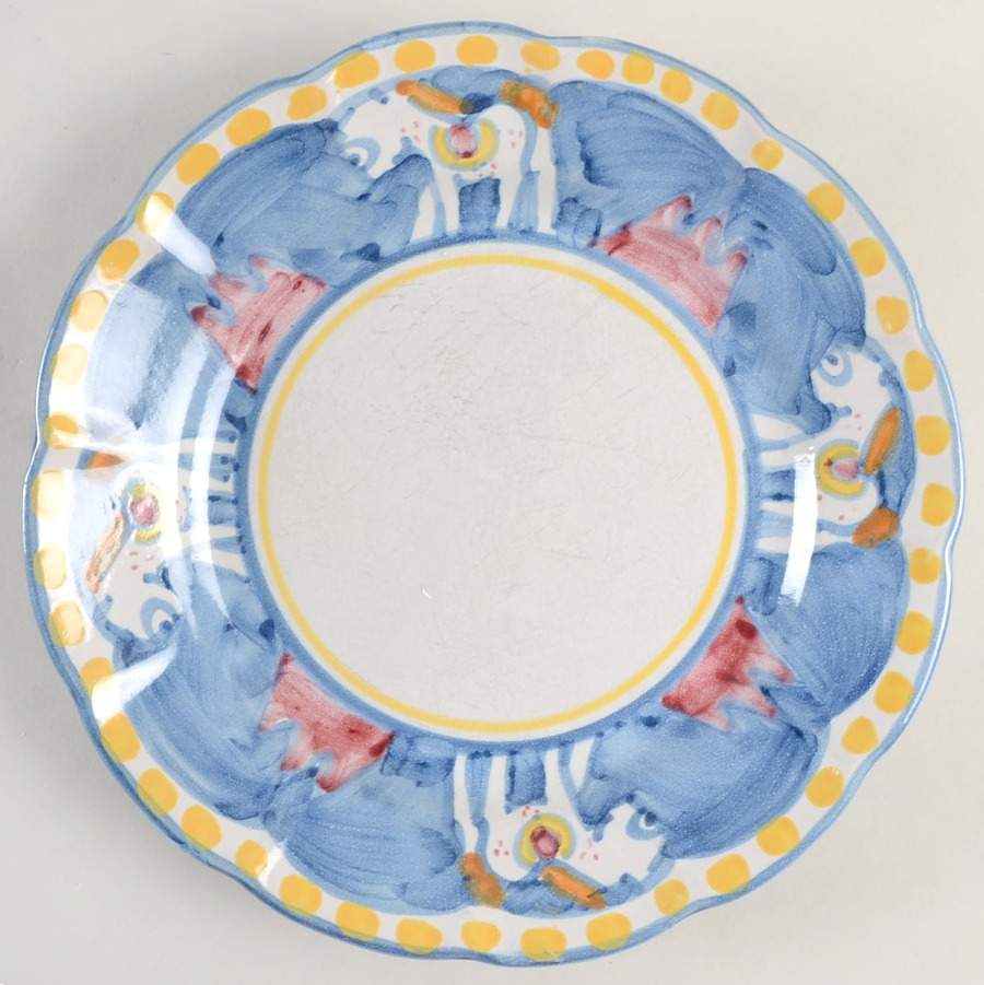 Campagna Horse (Cavallo) Salad Plate by Ceramica Artistica (CAS Vietri)-1