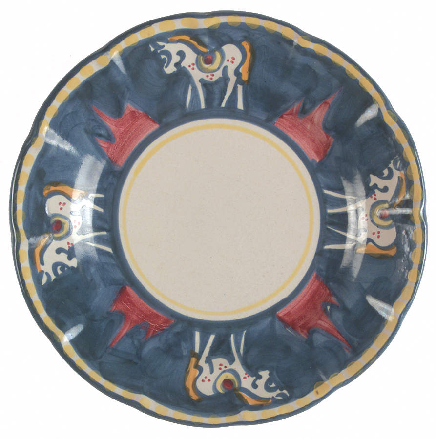 Campagna Horse (Cavallo) Small Salad Plate by Ceramica Artistica (CAS Vietri)-1