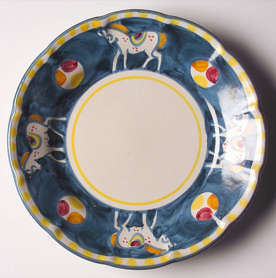 Campagna Horse (Cavallo) Salad Plate by Ceramica Artistica (CAS Vietri)-1