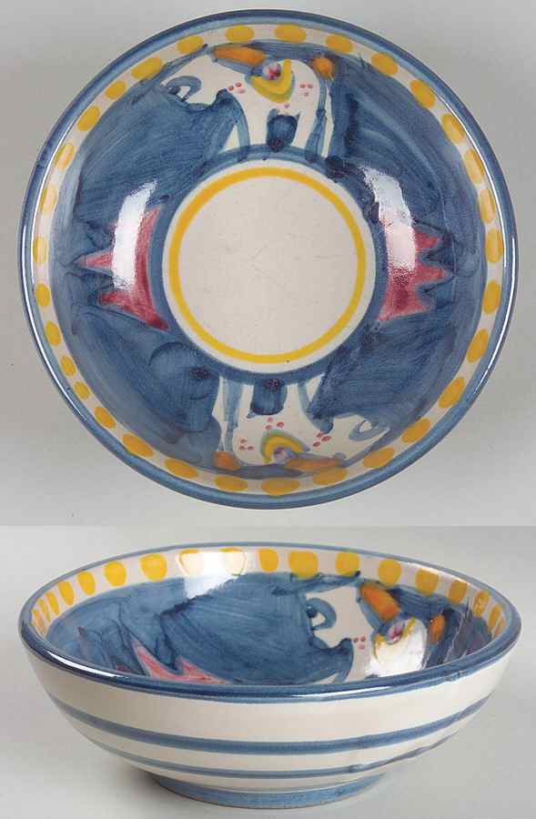 Campagna Horse (Cavallo) Fruit/Dessert (Sauce) Bowl by Ceramica Artistica (CAS Vietri)-1