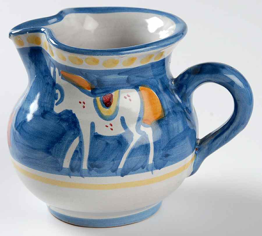 Campagna Horse (Cavallo) Creamer by Ceramica Artistica (CAS Vietri)-1
