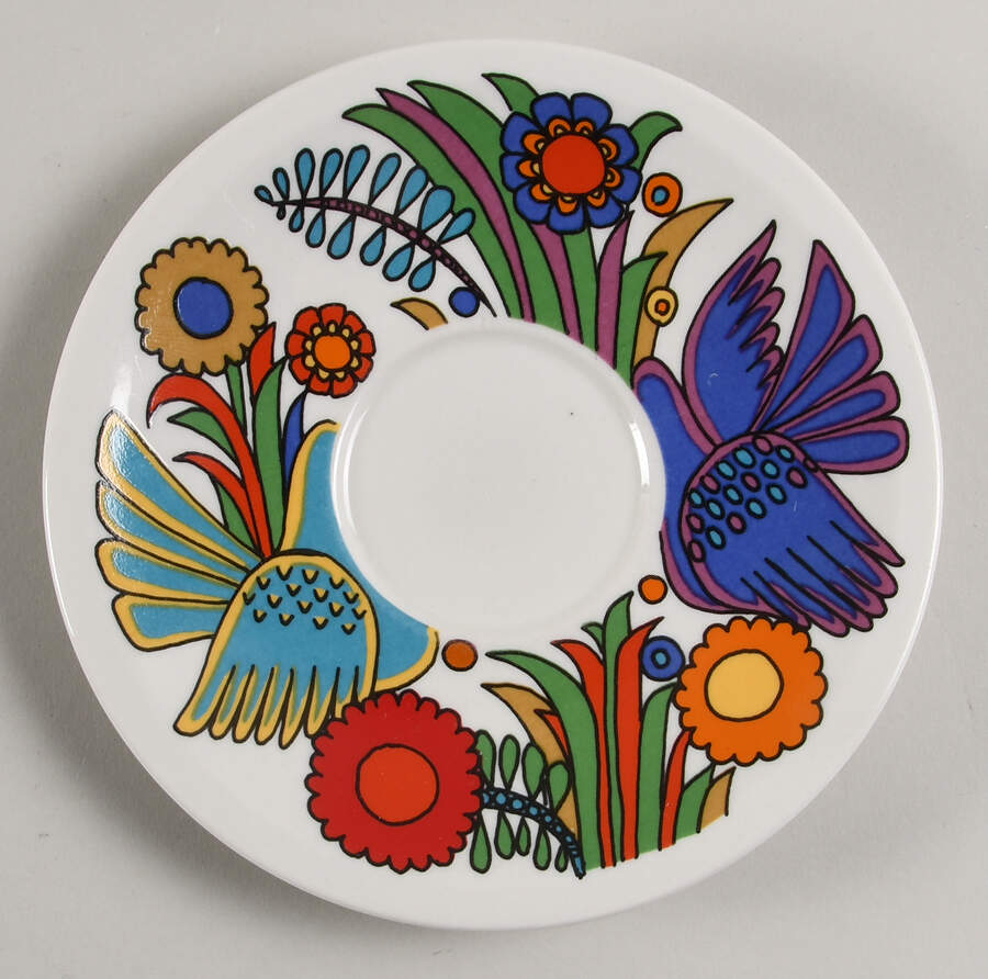 Acapulco (Older, Milano Shape) Saucer for Flat Cup by Villeroy & Boch-1