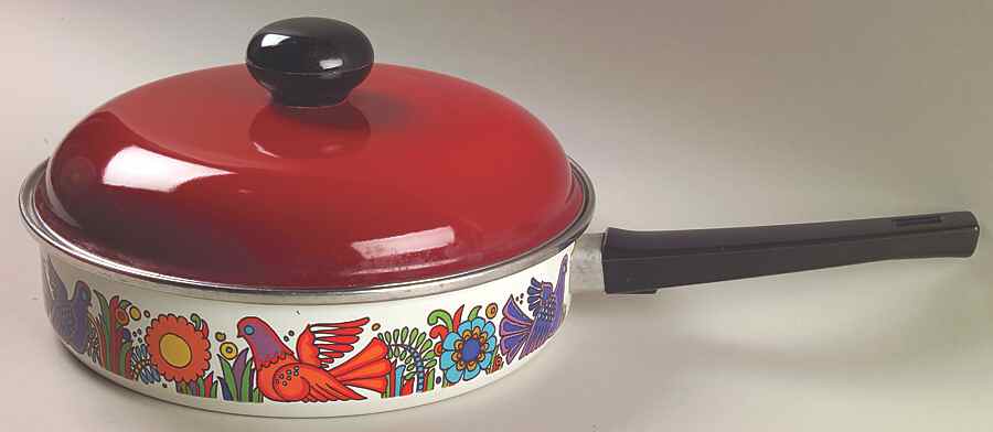 Acapulco (Older, Milano Shape) 10" Metal Skillet & Lid by Villeroy & Boch-1