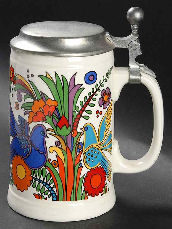 Acapulco (Older, Milano Shape) Tankard with Hinged Metal Lid by Villeroy & Boch-1