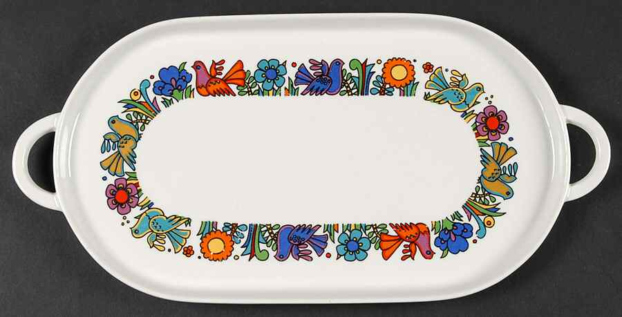 Acapulco (Older, Milano Shape) 11" Oval Serving Platter by Villeroy & Boch-1