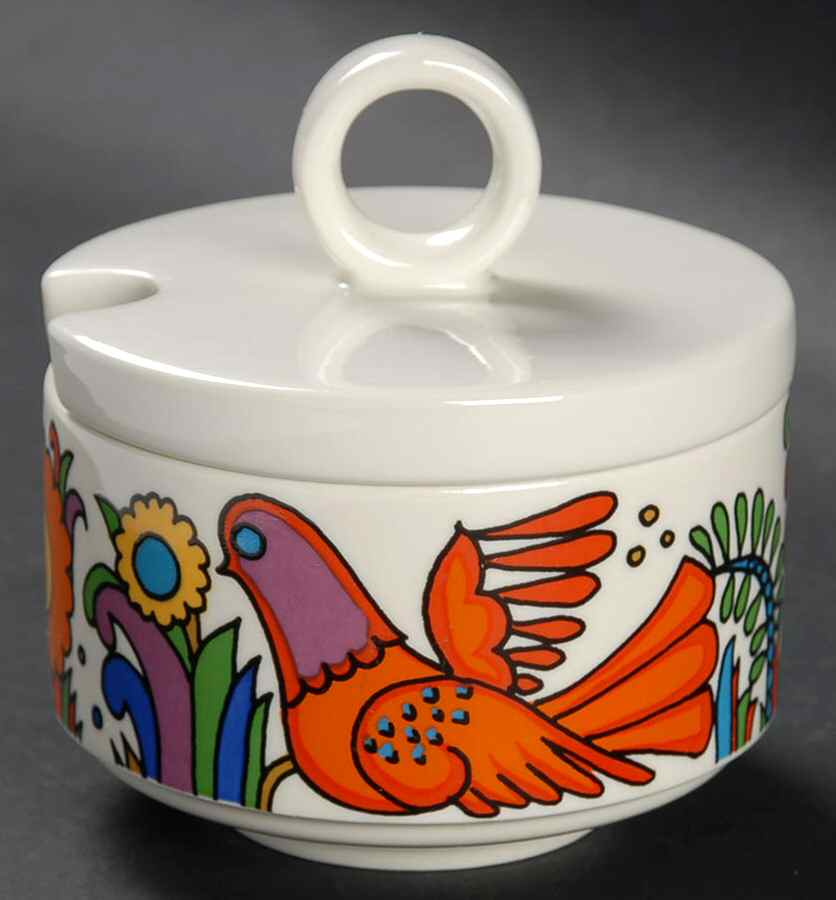 Acapulco (Older, Milano Shape) Jam/Jelly & Lid by Villeroy & Boch-1
