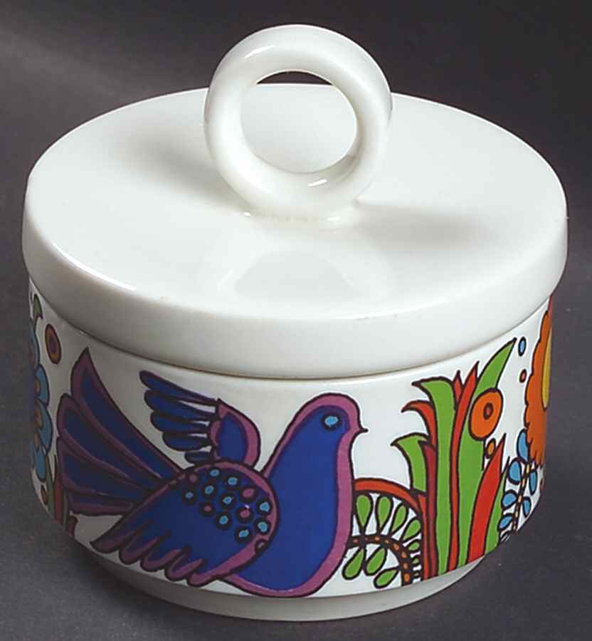Acapulco (Older, Milano Shape) Mini Sugar Bowl & Lid by Villeroy & Boch-1