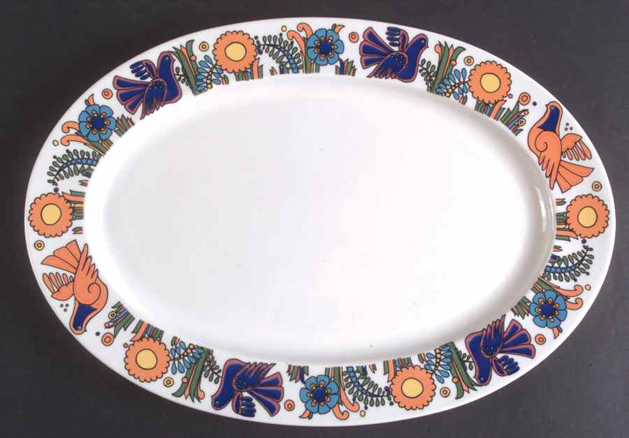 Acapulco (Newer, Roma Shape) 14" Oval Serving Platter by Villeroy & Boch-1