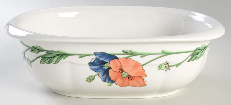 Amapola 3 Quart Oval Microwave Baker No Lid by Villeroy & Boch-1