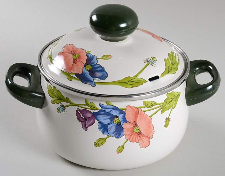 Amapola 2.25 Quart Round Metal Covered Casserole by Villeroy & Boch-1