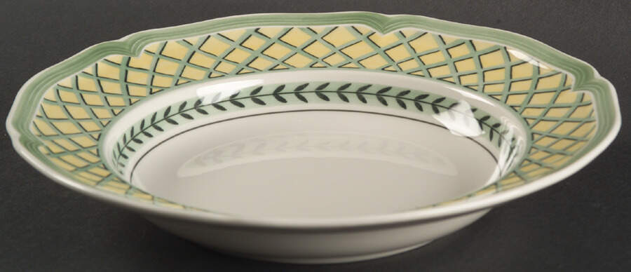French Garden Orange Large Rim Soup Bowl by Villeroy & Boch-1