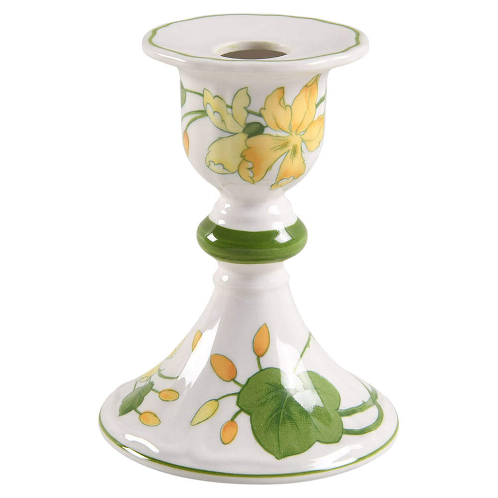 Geranium (Non Ribbed Rim) Small Candlestick by Villeroy & Boch-1