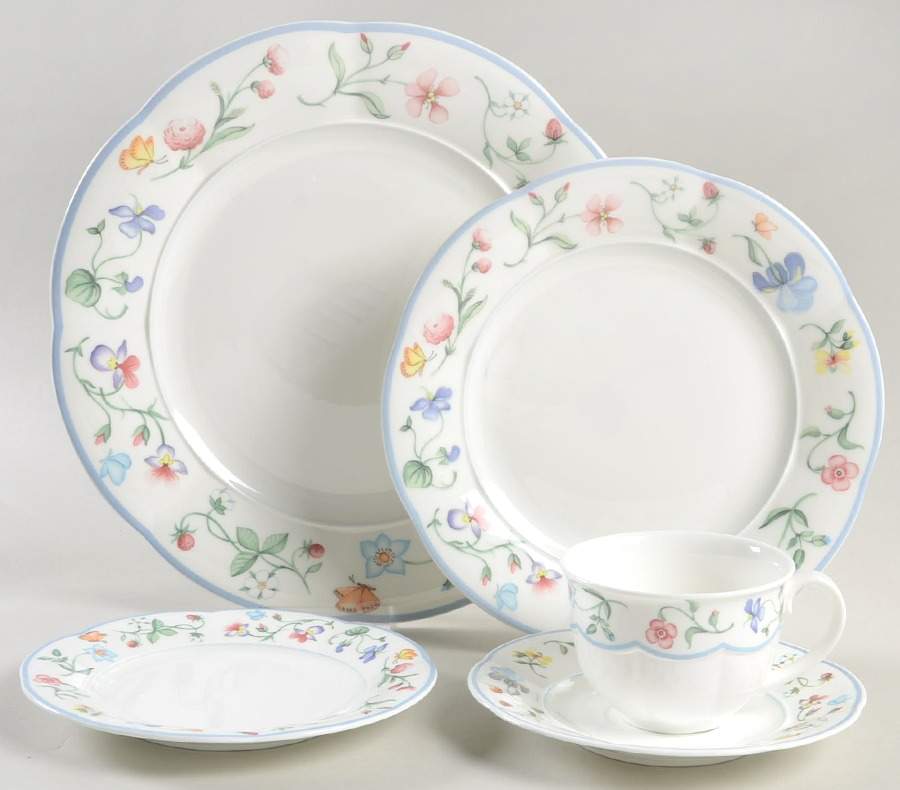Mariposa (Bone China) 5 Piece Place Setting by Villeroy & Boch-1