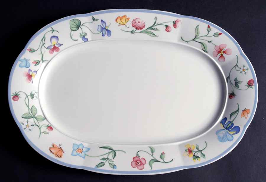 Mariposa (Bone China) 15" Oval Serving Platter by Villeroy & Boch-1