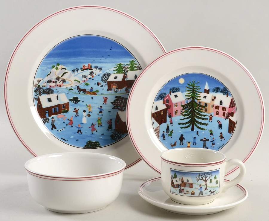 Naif Christmas 5 Piece Place Setting by Villeroy & Boch-1
