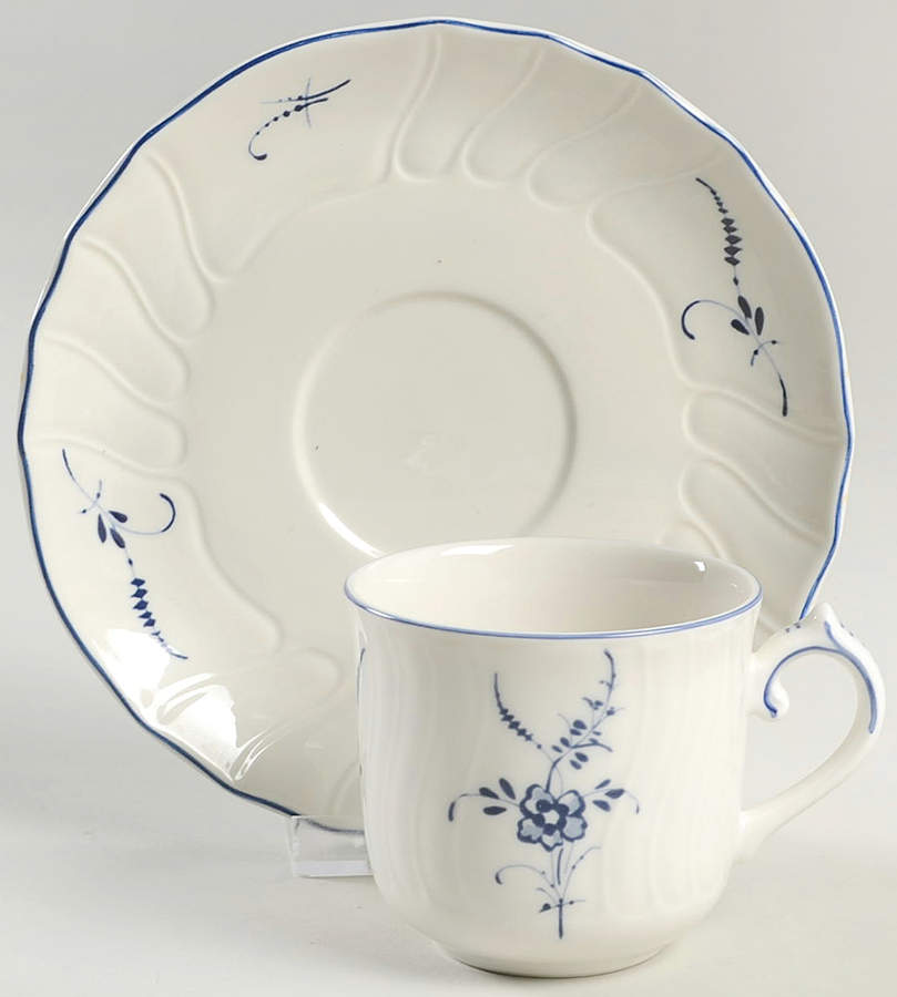Vieux Luxembourg Flat Cup & Saucer Set by Villeroy & Boch-1