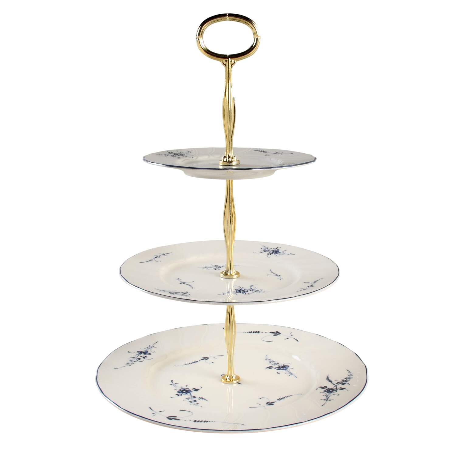 Vieux Luxembourg 13 7/8"-14 1/4" 3-Tiered Serving Tray(DP,SP,BB) HC by Villeroy & Boch-1