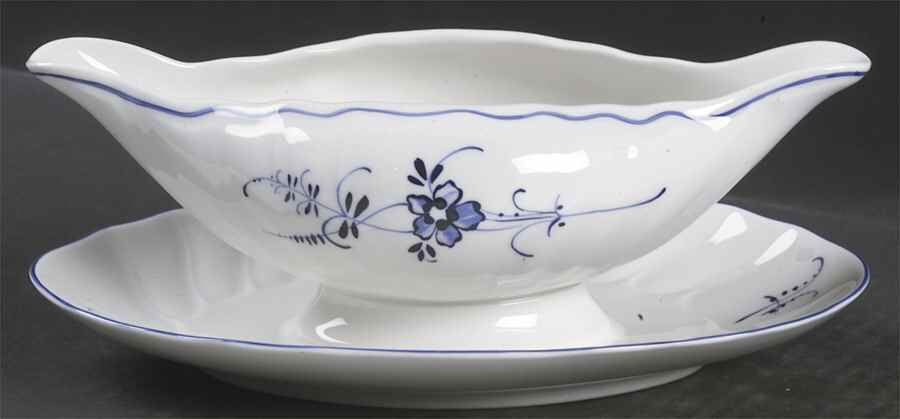 Vieux Luxembourg Gravy Boat with Attached Underplate by Villeroy & Boch-1