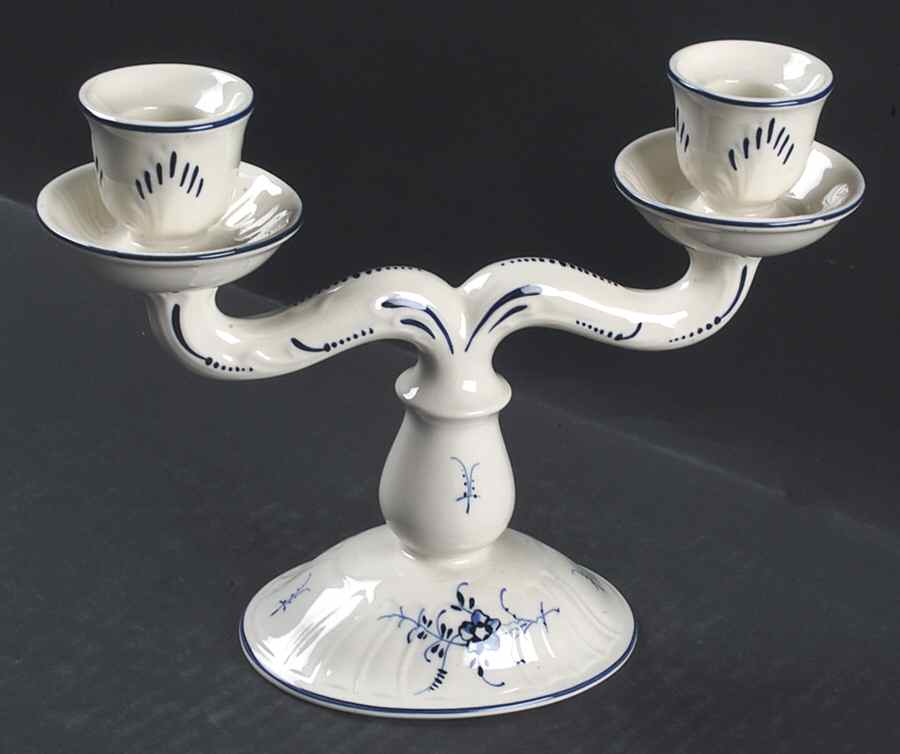 Vieux Luxembourg Double Light Candlestick by Villeroy & Boch-1