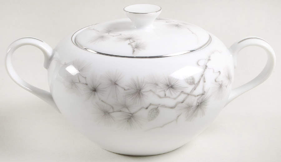Autumn Pine Sugar Bowl & Lid by Violet-1