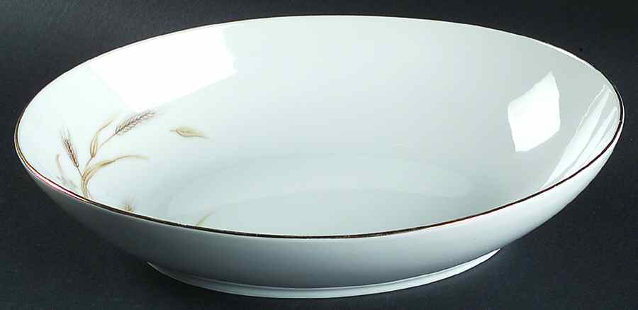 Golden Wheat 10" Oval Vegetable Bowl by Violet-1