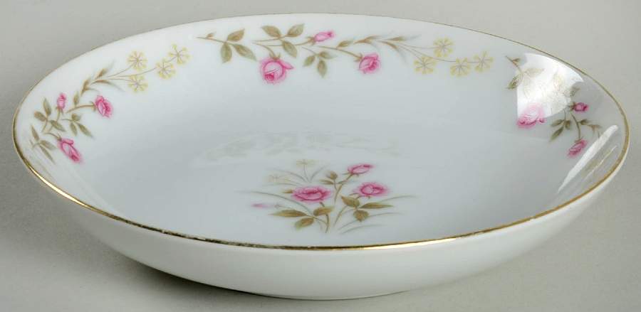 Tea Rose Fruit/Dessert (Sauce) Bowl by Violet-1