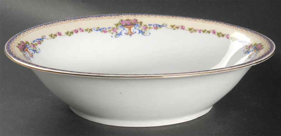 Dorset 10" Oval Vegetable Bowl by Victoria (Czech)-1
