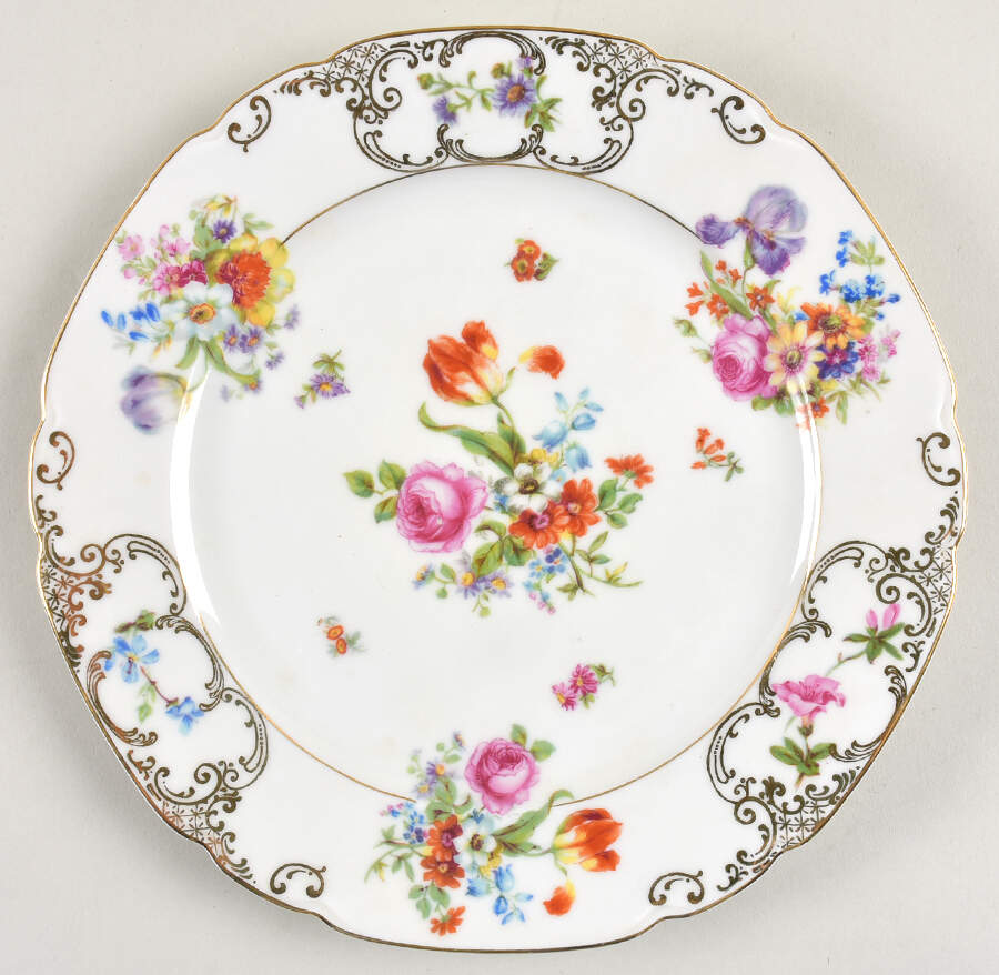 VIT3 Luncheon Plate by Victoria (Czech)-1