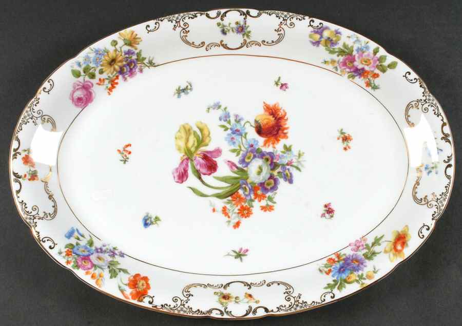 VIT3 15" Oval Serving Platter by Victoria (Czech)-1