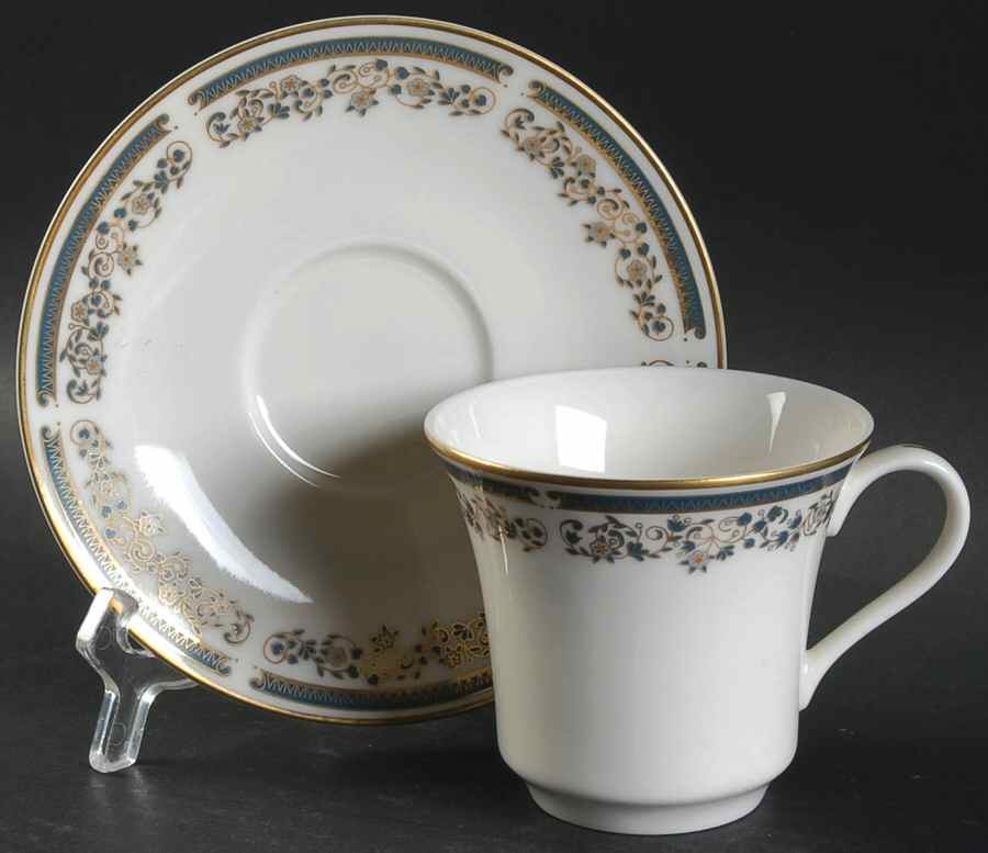 Estate Flat Cup & Saucer Set by Viletta-1
