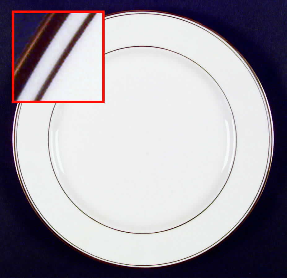 Finesse (Gold Trim) Dinner Plate by Viletta-1