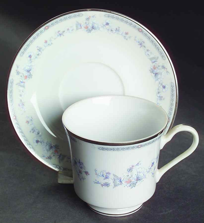 Hawthorne Footed Cup & Saucer Set by Viletta-1